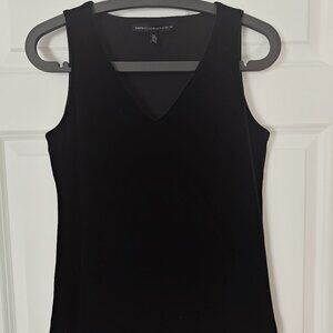 WHBM - Sz. XS - Black Velvet V Neck Tank/Top